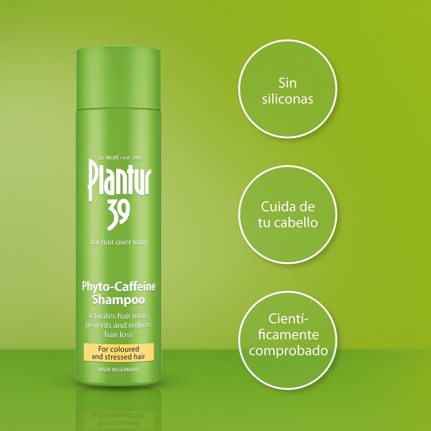 Plantur 39 Caffeine Shampoo Prevents And Reduces Hair Loss 3X 250Ml | For Couloured And Stressed Hair | Unique Galenic Formula Supports Hair Growth | Women Hair Care Made In Germany