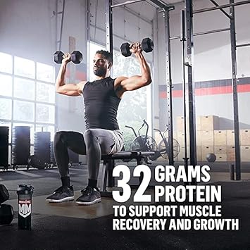 Muscle Milk Genuine Protein Powder, Strawberries ‘N Crème, 1.93 Pounds, 12 Servings, 32G Protein, 3G Sugar, Calcium, Vitamins A, C & D, Nsf Certified For Sport, Energizing Snack, Packaging May Vary