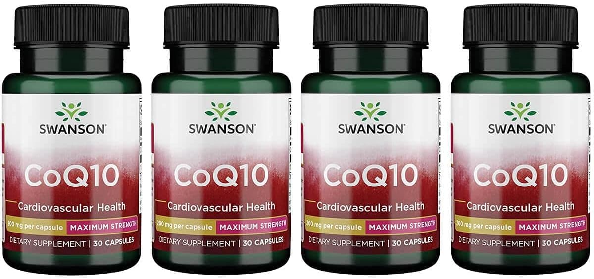 Swanson Coq10 200 200 Milligrams 30 Capsules (4 Pack)