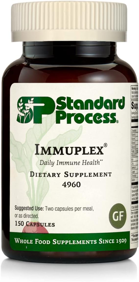 Standard Process Immune Support Bundle - Immuplex & Congaplex Supplement Set - Dietary Supplements For Immune System Health Support - Gluten-Free Supplements With Ribonucleic Acid & Vitamin C : Health & Household