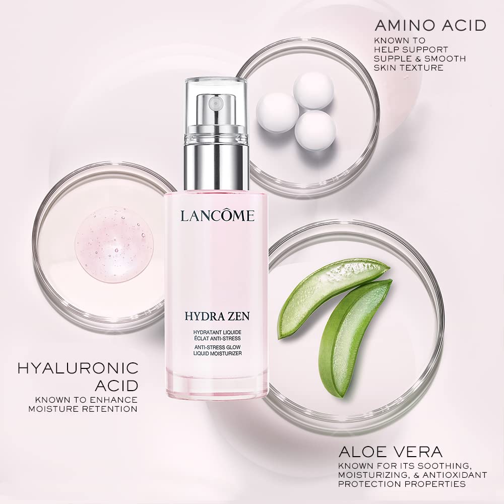 Lancôme Hydra Zen Glow Moisturizer - Hydrates & Re-Energizes Distressed Skin - With Hyaluronic Acid, Amino Acids & Aloe Vera - 1.7 Fl Oz : Beauty & Personal Care