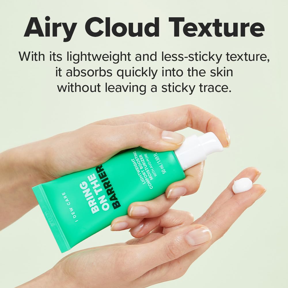 I Dew Care Lightweight Boosting Moisturizer - Bring On The Barrier | Strengthening, Soothing For Combination Skin And Oily Skin, Balance Excess Sebum, Fast Absorption, Hydrating, 50Ml : Health & Household