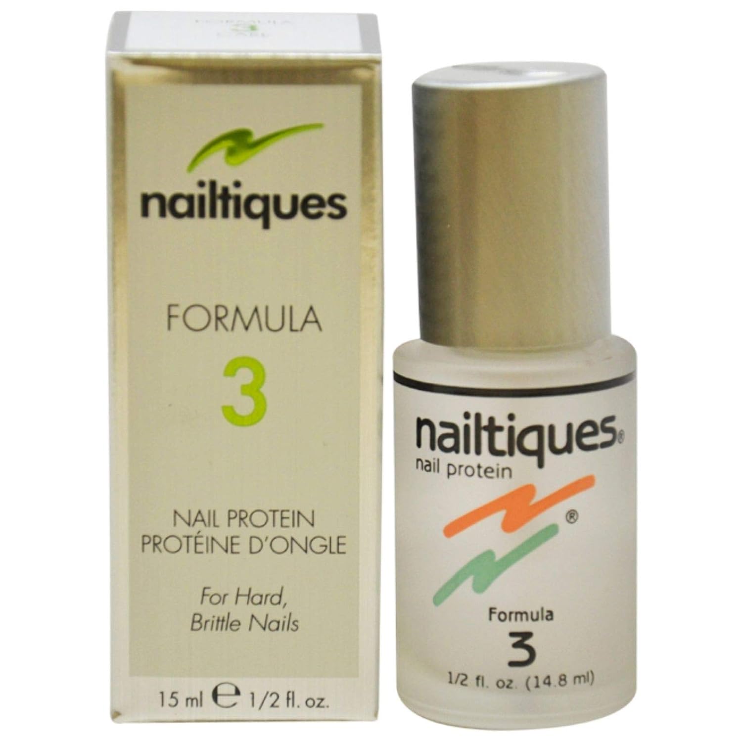 Nailtiques Nail Protein Formula 3 - 0.5 Oz : Nail Strengthening Products : Beauty & Personal Care