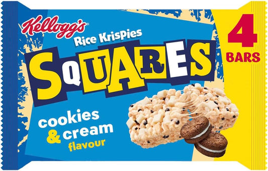 Rice Krispies Squares Cookies and Cream Flavour, 4 x 34g : Amazon.co.uk: Grocery