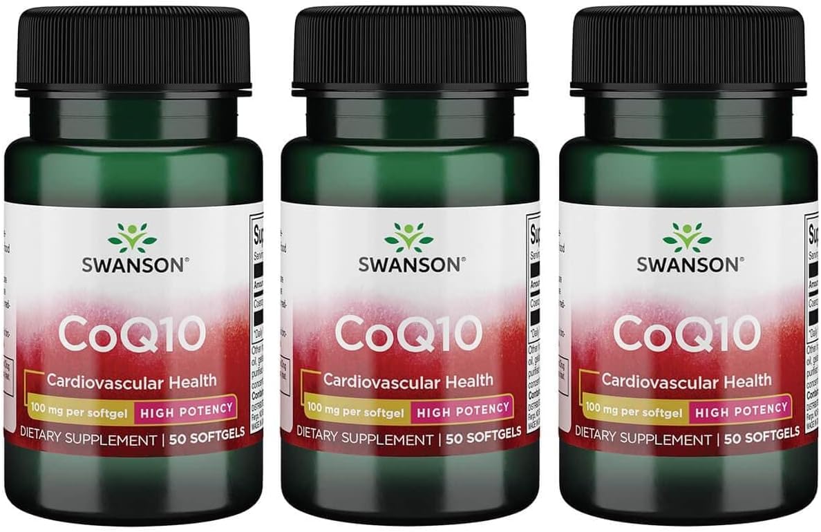 Swanson Coq10 100 100 Milligrams 50 Sgels (3 Pack)