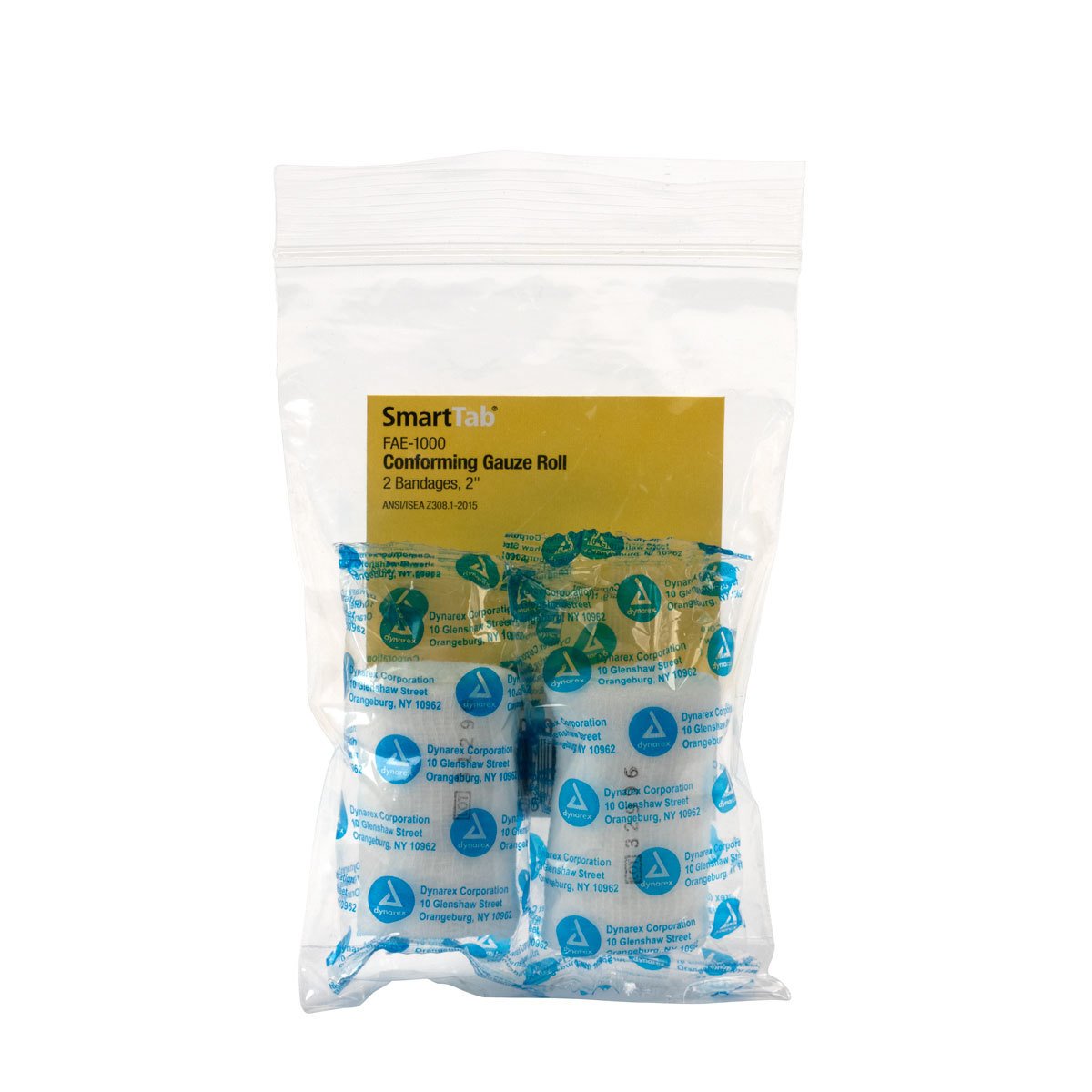 First Aid Only SmartCompliance Refill 2" x 5 yd Conforming Gauze Roll, 2 per Bag : Health & Household