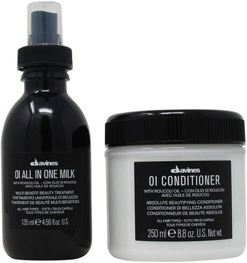 Bundle - 2 Items : Davines Oi/All In One Milk & Davines Essential Haircare Oii Conditioner - Absolute Beautifying Conditioner 250Ml