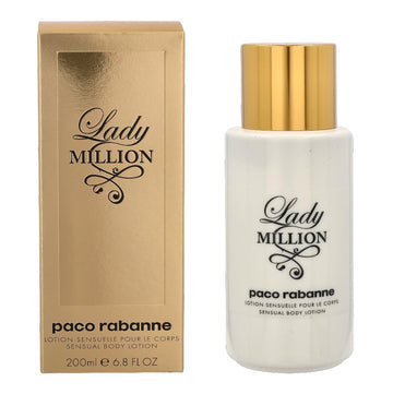 Paco Rabanne Lady Million Body Lotion For Women, 6.8 Fl Oz