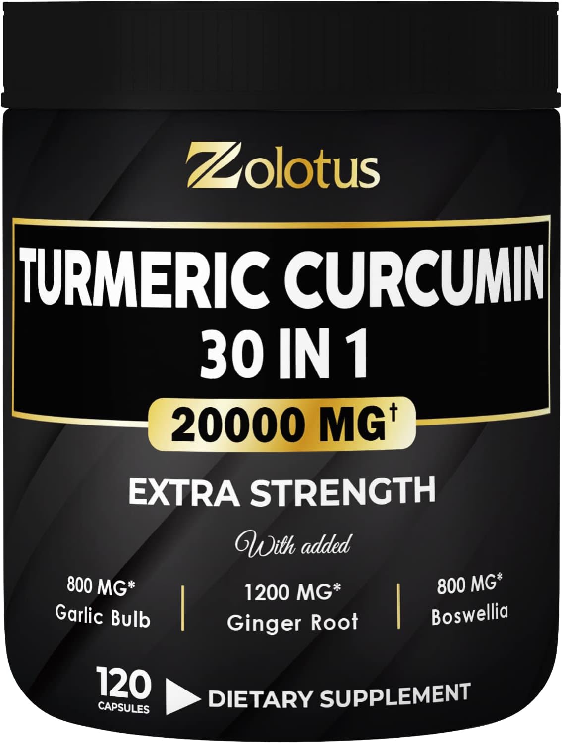 30 in 1 Turmeric Curcumin + Ginger Capsules, 95% Curcuminoids, Equivalent to 20000mg, with Ginger, Ginseng, Bromelain, Moringa, Black Pepper, Joint Inflammatory & Absorption Support