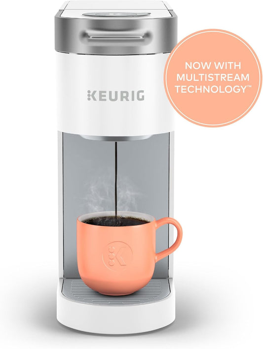 Keurig K- Slim Single Serve K-Cup Pod Coffee Maker, Multistream Technology, White