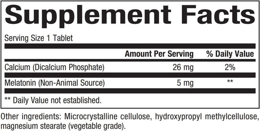 Bioclinic Naturals, Melatonin Time Release 5 Mg 60 Tabs