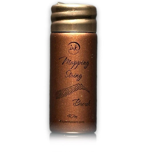 Ink Permanent Brow Mapping String [100 Ft Bottles - 30 M] Pre-Inked String For Permanent Makeup And Microblading Supplies, Brow Mapping Kit, String For Brow Shaping (Brown) : Beauty & Personal Care