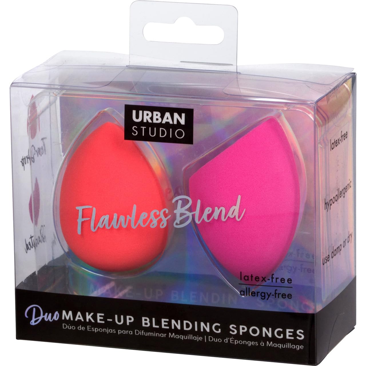 Cala Duo Make-Up Hot Pink & Coral Blending Sponges
