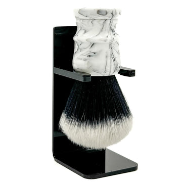 Parker Arctic Storm Ultra-Soft Synthetic Shaving Brush With Stand – 26 Mm Tuxedo Knot For Rich Lather And Luxurious Everyday Shaving