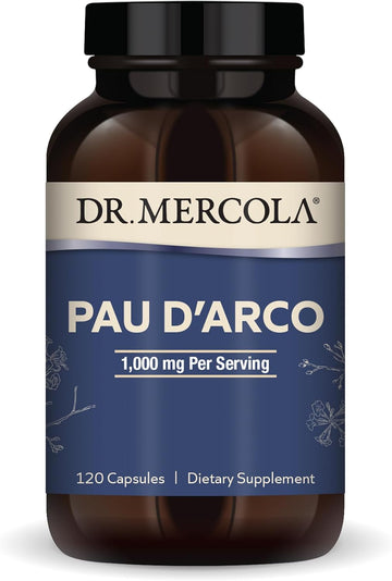 Dr. Mercola, Pau D'Arco, 60 Servings (120 Capsules), Non Gmo, Soy-Free, Gluten Free