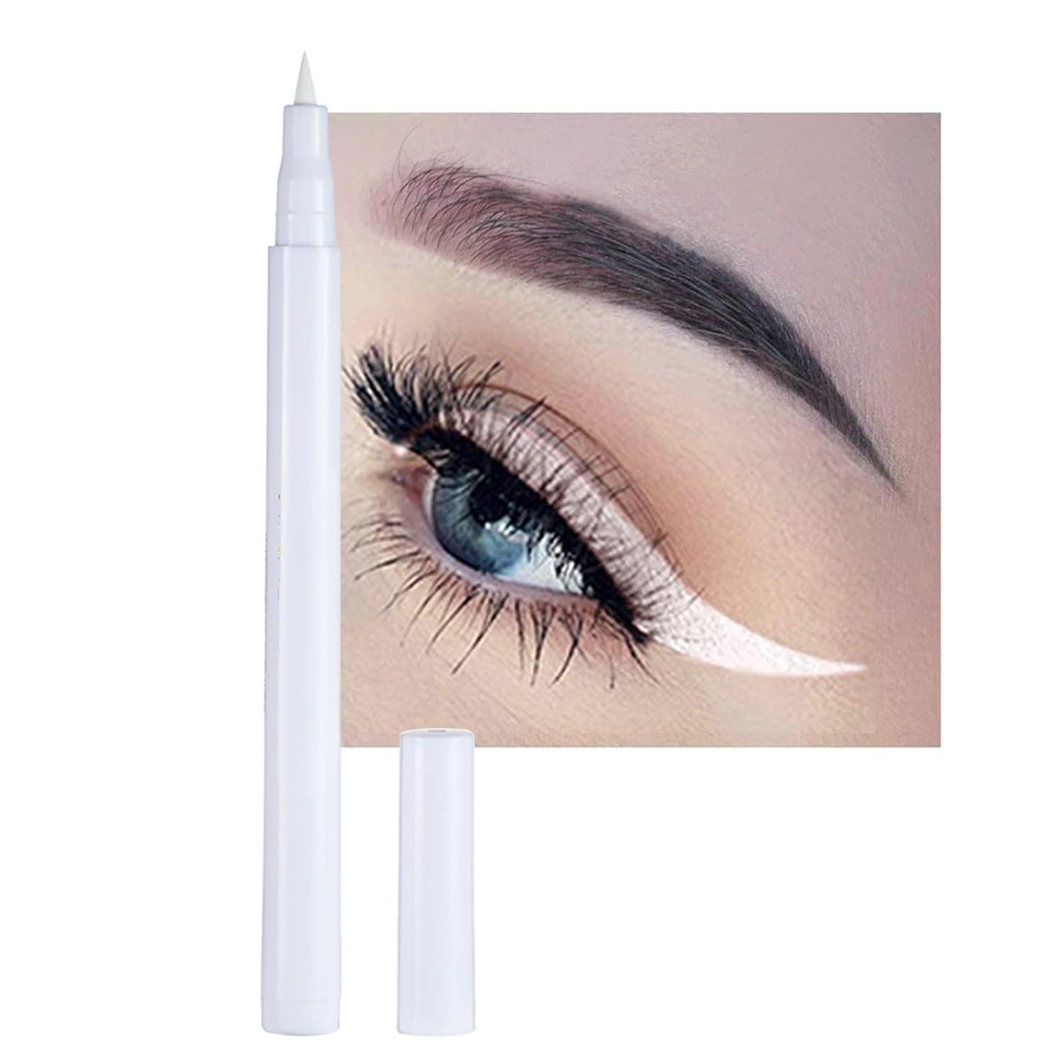 Dragonranee Liquid Matte Eyeliner, Rainbow Colorfulneon Eyeliner Pencil Pigmented Waterproof Smudgeproof Long Lasting Gel Eye Liner Pen Christmas Halloween Makeup Gift Kit For Women (White#9) : Beauty & Personal Care