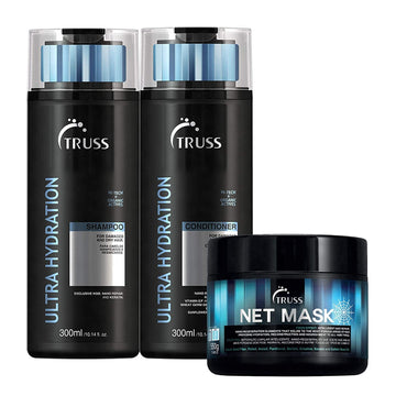 Truss Net Hair Mask Bundle With Ultra Hydration Plus Shampoo And Conditioner Set