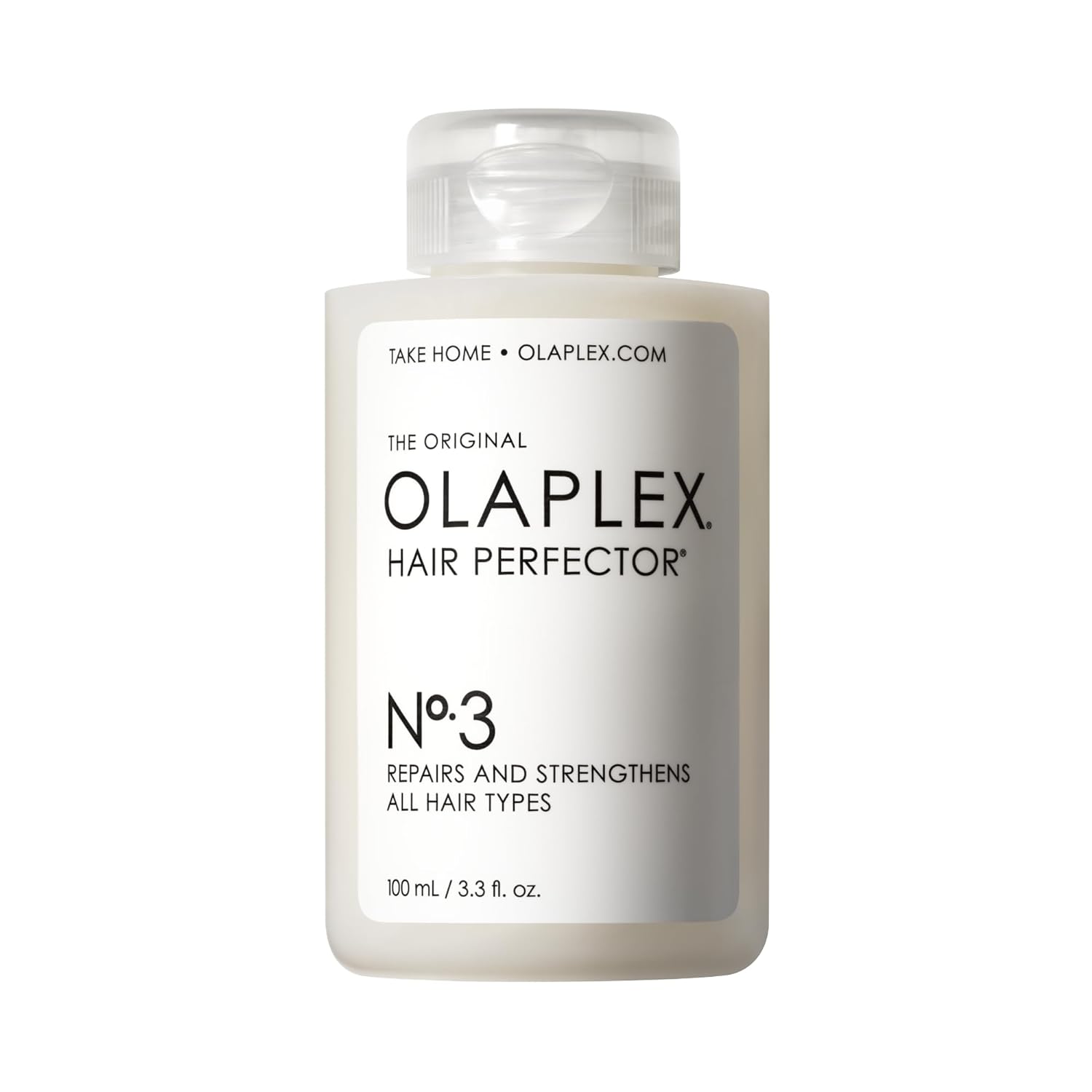 Olaplex No. 3 Hair Perfector Repairing Hair Treatment, Concentrated Hair Mask For Dry Damaged Hair, Repairs & Strengthens All Hair Types, 3.3 Fl Oz