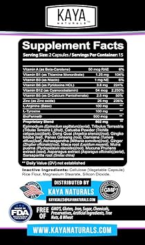 Kaya Naturals Skin Hydration Vitamins - Female Pills - Skin Enhancer Capsules - Skin Hydration Booster for Women - Promotes Increased Energy, Mood & Stamina - Reduction in Dryness - 30 Veggie Capsules : Health & Household