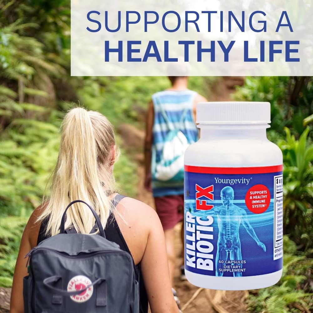 Buy Youngevity Killer Biotic Fx - Immune System Support | Sourced From Bee Propolis, Mushrooms & Colostrum | Natural Immunity Support | 120 Capsules (2 Pack) On  Free Shipping On Qualified Orders