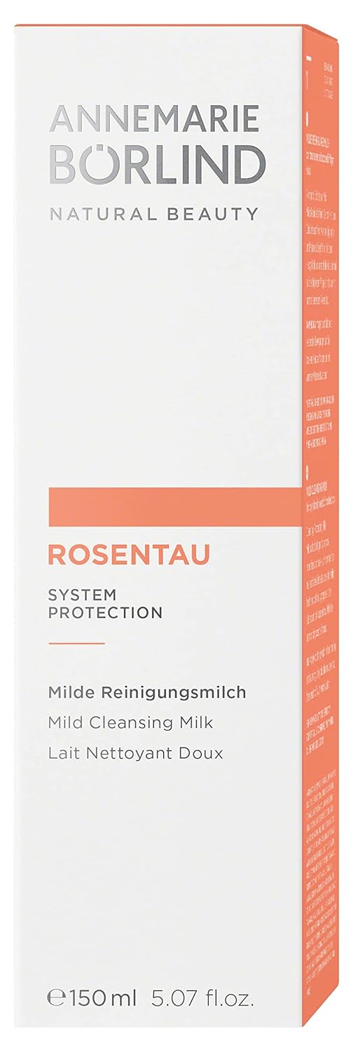 Annemarie Börlind - Rose Dew Cleansing Milk - Avocado Cucumber And Rose Water Natural Vegan Face Wash - Moisturizes And Removes Makeup And Impurities - 5.07 Fl. Oz