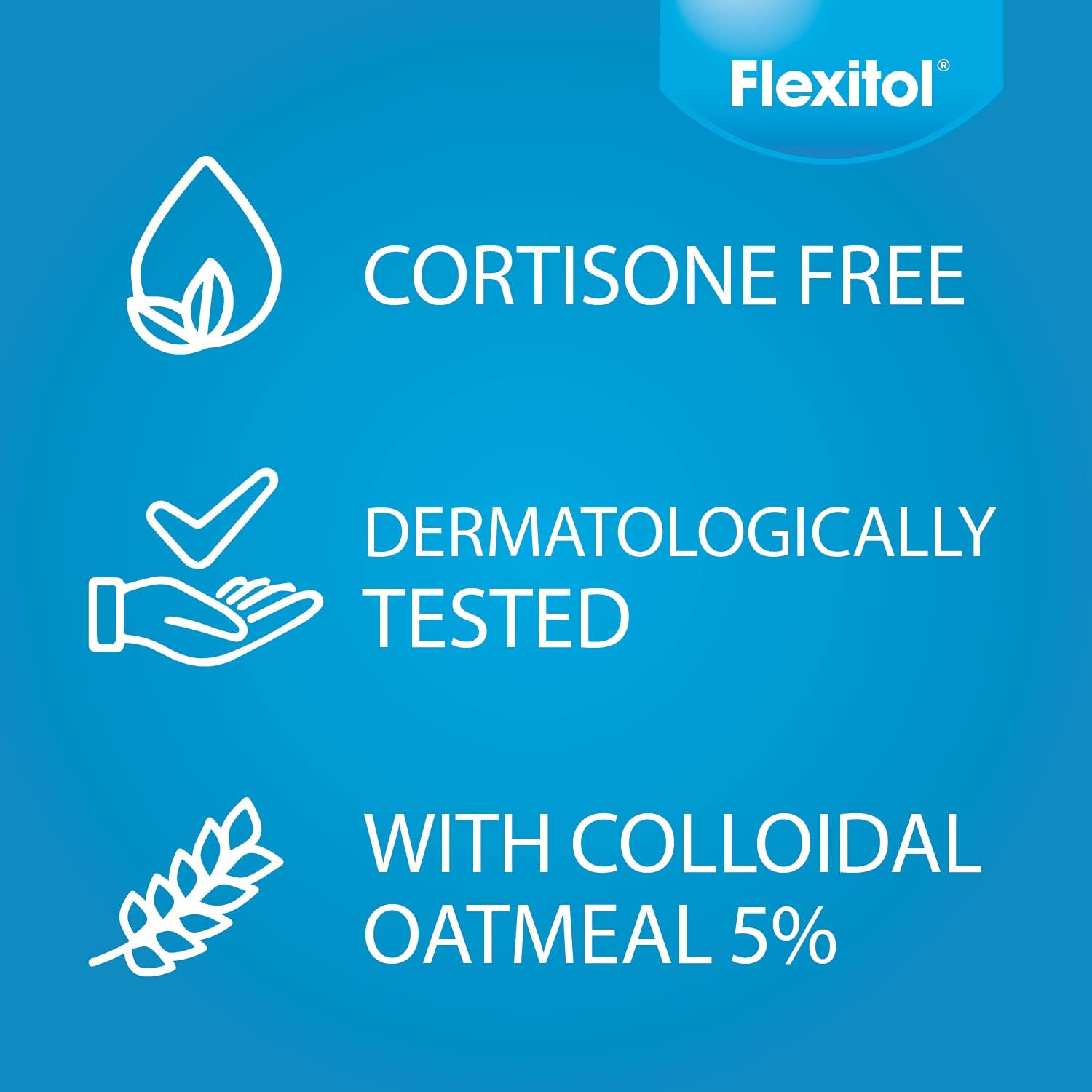 Flexitol Eczema & Dermatitis Cream – Steroid & Fragrance Free for Sensitive, Irritated Skin with 5% Colloidal Oatmeal : Health & Household