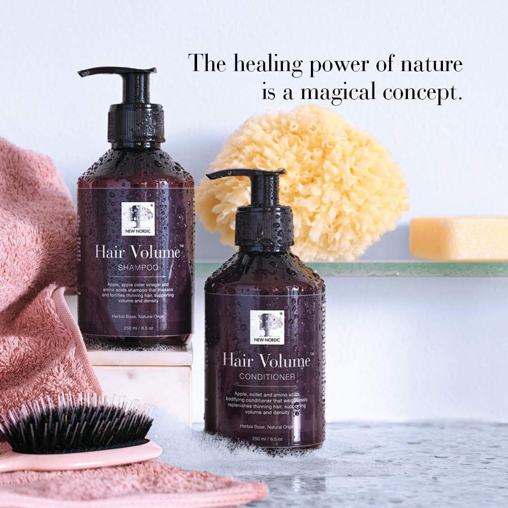 New Nordic Hair Volume Conditioner 250ml - Herbal Based Hair Repair and Thickening Conditioner for Dry Damaged Hair - Suitable for Men and Women : Amazon.co.uk: Beauty