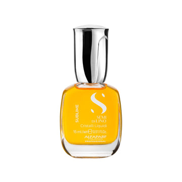 Alfaparf Milano Semi Di Lino Sublime Cristalli Liquidi Hair Oil Serum With Thermal Protection - Anti Frizz Hair Serum & Smoothing Heat Protectant Spray With Vitamin E For Frizzy Hair (0.51 Oz / 15 Ml)