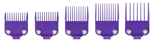 Andis 560997 Og Master Dual Magnet Attachment Clipper Guard Set, 5-Pack, Purple