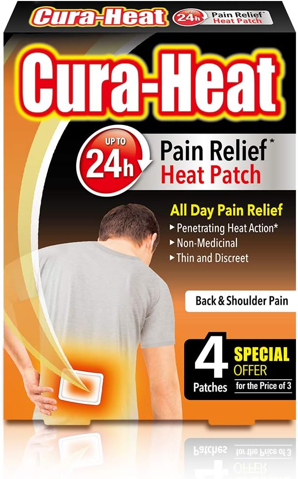 Cura-Heat Back Pain Max Size 2 Patches