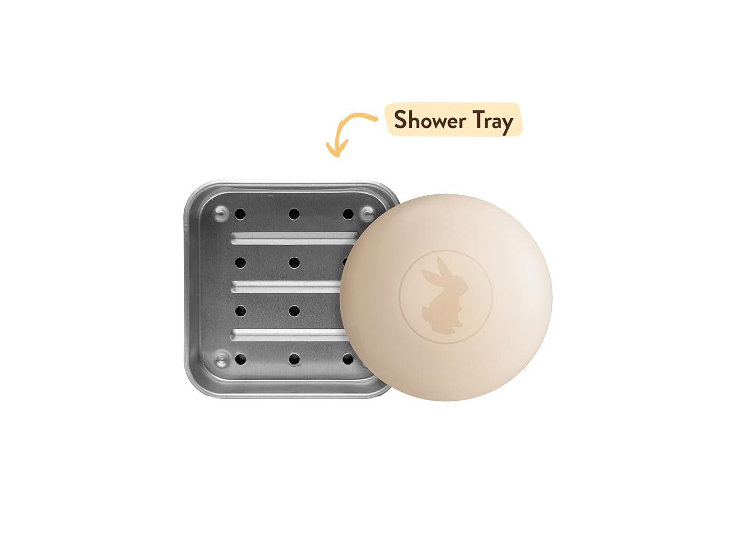 Babo Botanicals Shampoo Solid Bar 2-1 Holder, Travel Case With Lid, Shower Tray With Draining Layer; Aluminum Case For Shampoo Or Soap, Tsa : Baby