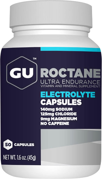 Gu Energy Roctane Ultra Endurance Electrolyte Capsules,Informed Choice, Energy For Before, During Or After Any Workout, 50-Count Bottle