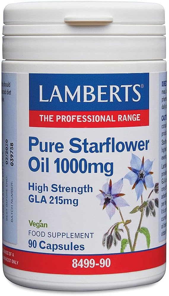 Lamberts Pure Starflower Oil 1000mg 90 Capsules : Amazon.co.uk: Health & Personal Care