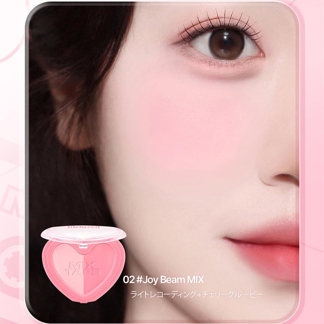 Lilybyred Luv Beam Cheek Duo Mixtape Edition 4G (02_Joy Beam, One Size)