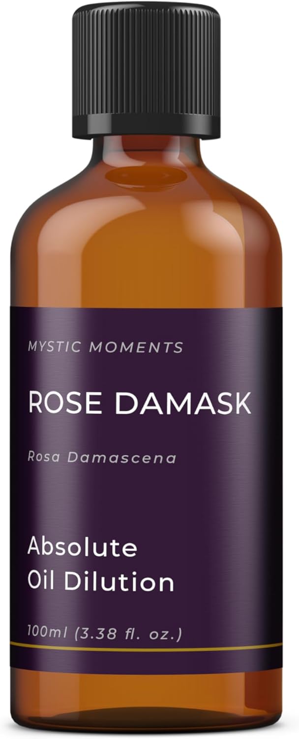 Mystic Moments | Rose Damask Absolute Oil Dilution 100ml | 3% Rosa Damascena Essential Oil in Jojoba | Aromatherapy & Skincare Blend | Ready to Use | Calming Floral Massage Oil : Amazon.co.uk: Beauty