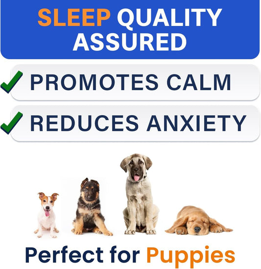 (Extra Strength) Calming Melatonin For Dogs Sleep - 6Mg Dog Melatonin Chews For Small & Large Dogs, Puppy Melatonin Treats - Calming Aid For Dogs - Medium Doggie Sleeping Pills - 120 Treats