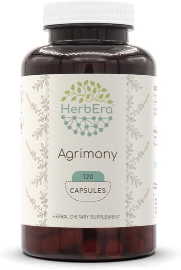 Agrimony 120 Capsules, 400 Mg, Agrimony (Agrimonia Eupatoria) Dried Herb (120 Capsules)