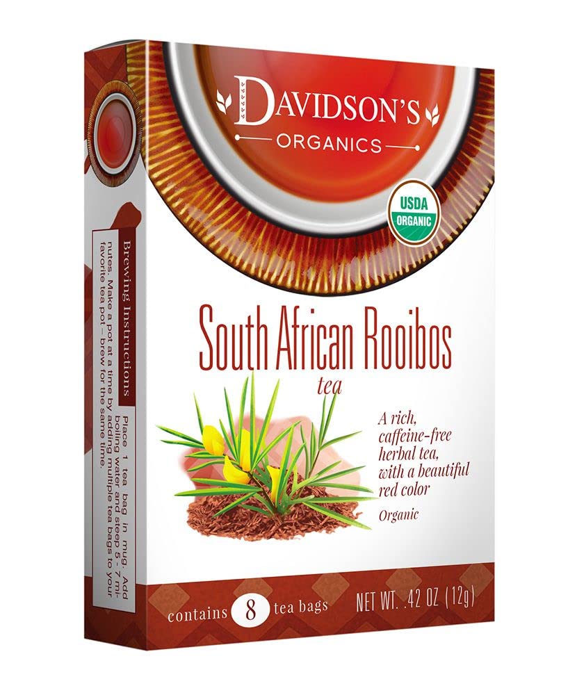 Davidson'S Organics, South African Rooibos, 8-Count Tea Bags, Pack Of 12