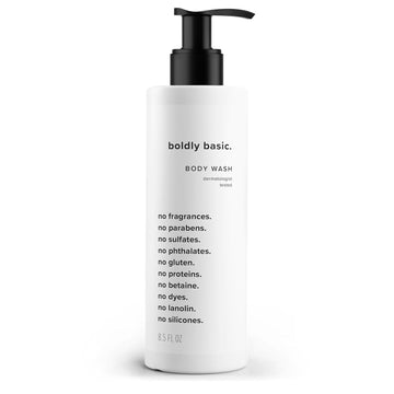 Fragrance Free Body Wash - Gentle Bodywash On Sensitive Skin - Unscented Shower Gel - Dermatologist Tested - Sulfate Free - Paraben Free - Gluten Free - Non Comedogenic And Hypoallergenic