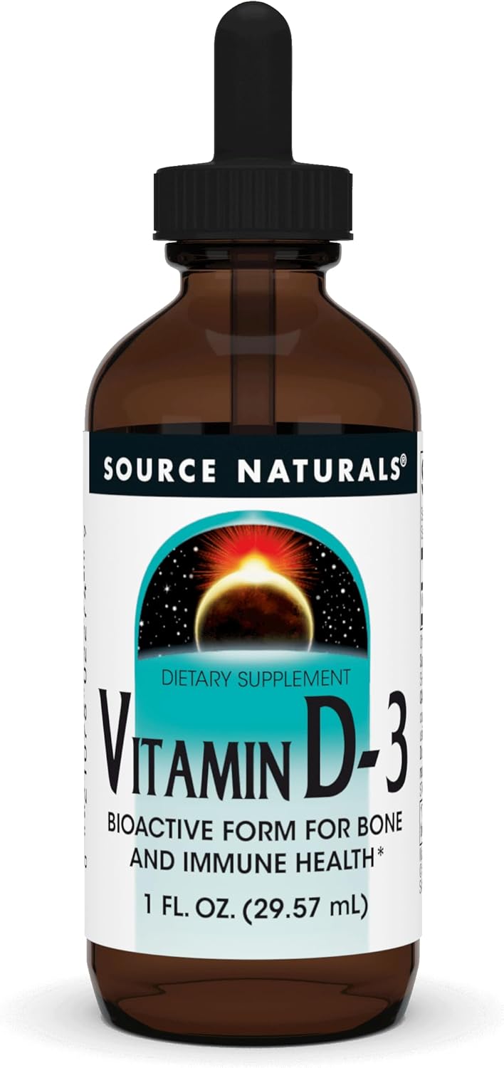 Source Naturals Vitamin D-3 Liquid Drops 2000 Iu Supports Bone & Immune Health* - 1 Fluid Oz