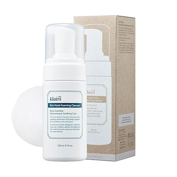 Klairs Rich Moist Foaming Cleanser,3.4 fl oz (100 ml)