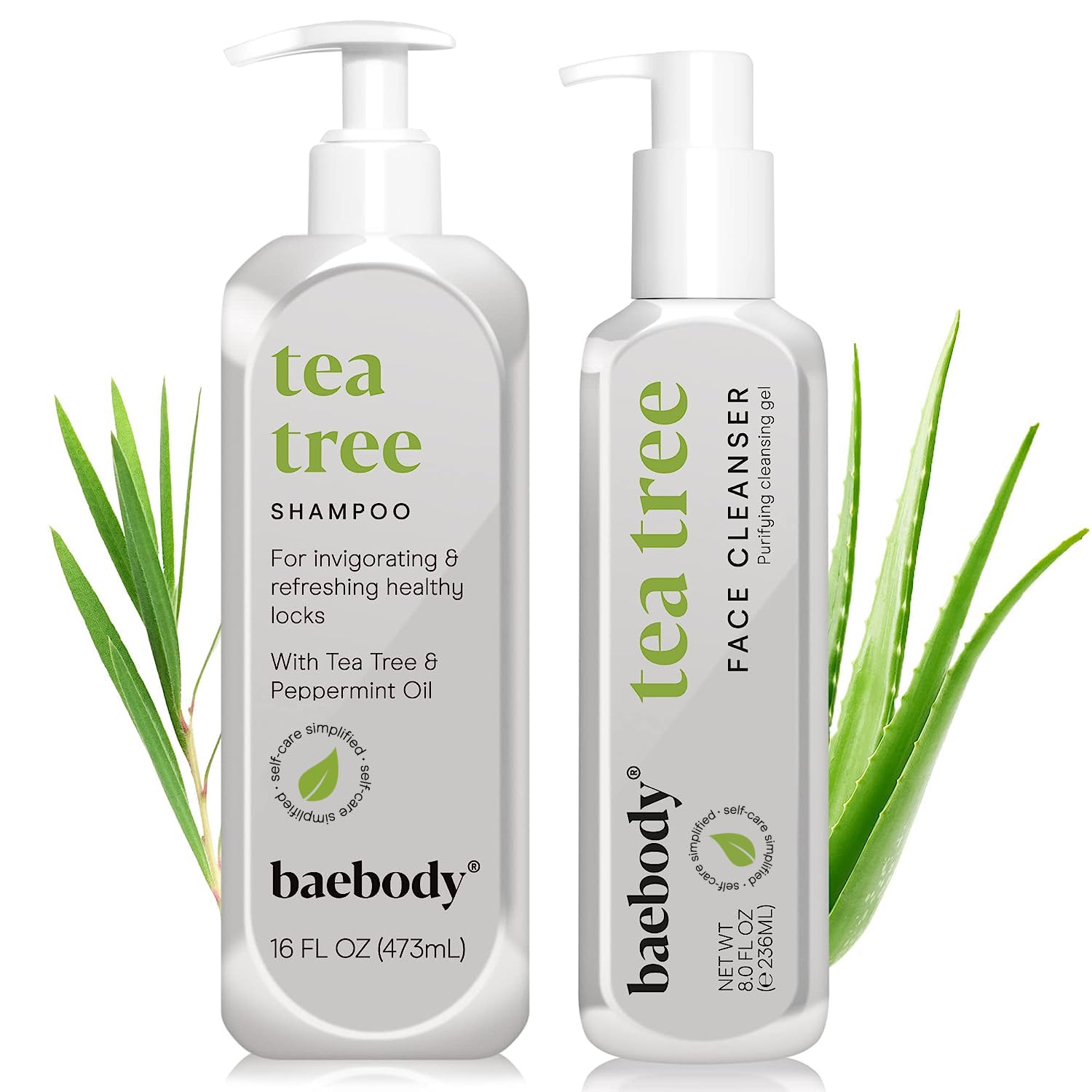 Baebody Tea Tree Shampoo & Tea Tree Cleanser Bundle