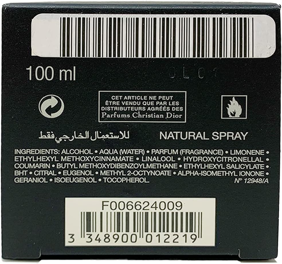 Dior Fahreinheit Eau De Toilette Vapo 100 Ml