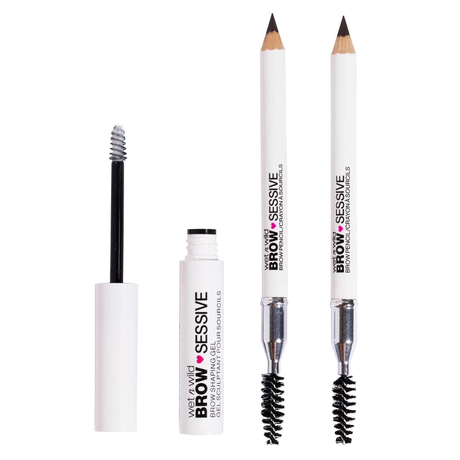 wet n wild Must-Have Brow Kit, Eyebrow Pencils, Spoolie Brush, Clear Brow Gel (1180440) : Beauty & Personal Care