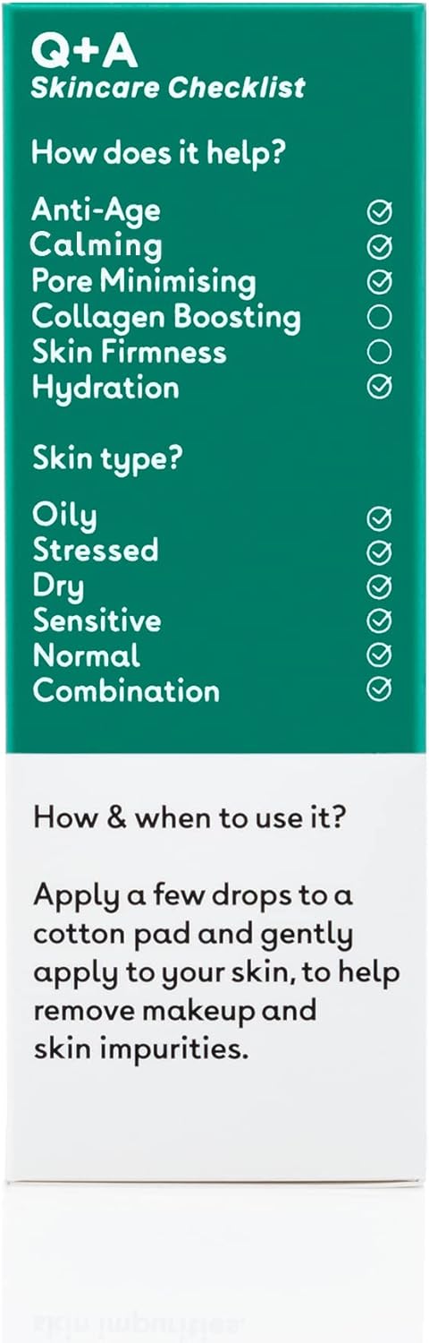 Q+A Niacinamide Daily Toner For Face (100Ml), Pore Refining And Hydrating Face Toner With Hyaluronic Acid And Aloe Vera, Fragrance Free Skincare, Helps Calm Redness And Blemishes