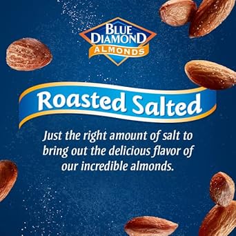 Blue Diamond Almonds, Roasted Salted, 4 Oz, 12 Count : Grocery & Gourmet Food