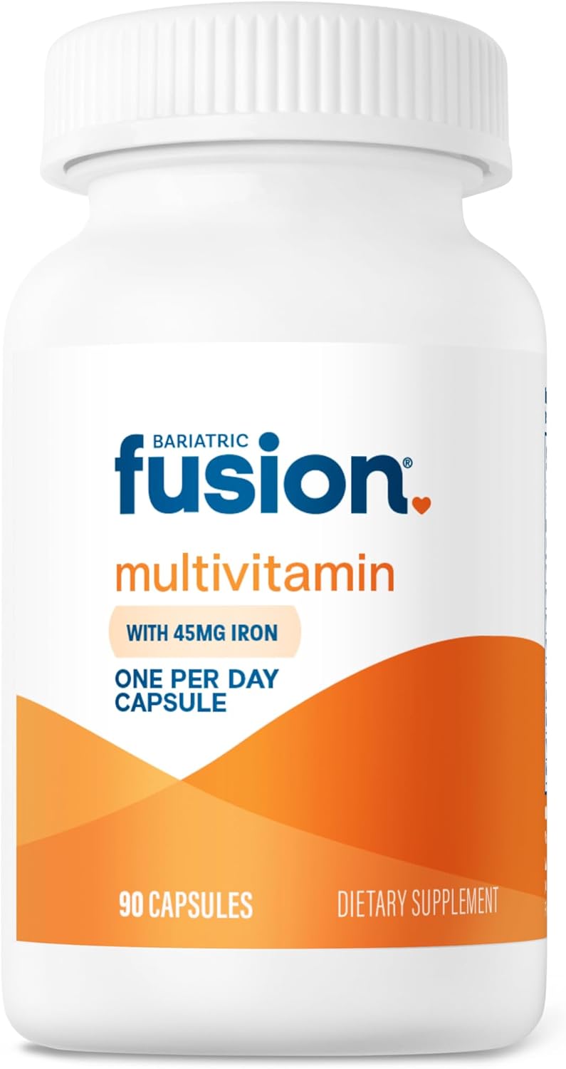 Bariatric Fusion One Per Day Bariatric Multivitamin With Iron | Easy To Swallow Capsule | Vitamin For Bariatric Surgery Patients | Gastric Bypass And Sleeve Gastrectomy | 30 Count | 1 Month Supply
