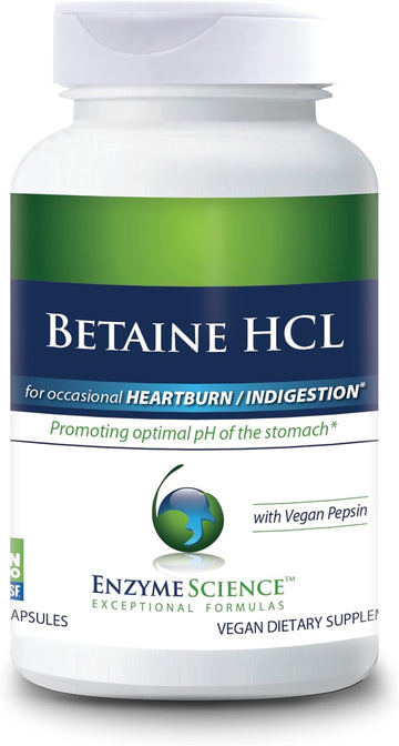 Betaine HCl, 120 Capsules, Supplement for Occasional Heartburn and Indigestion