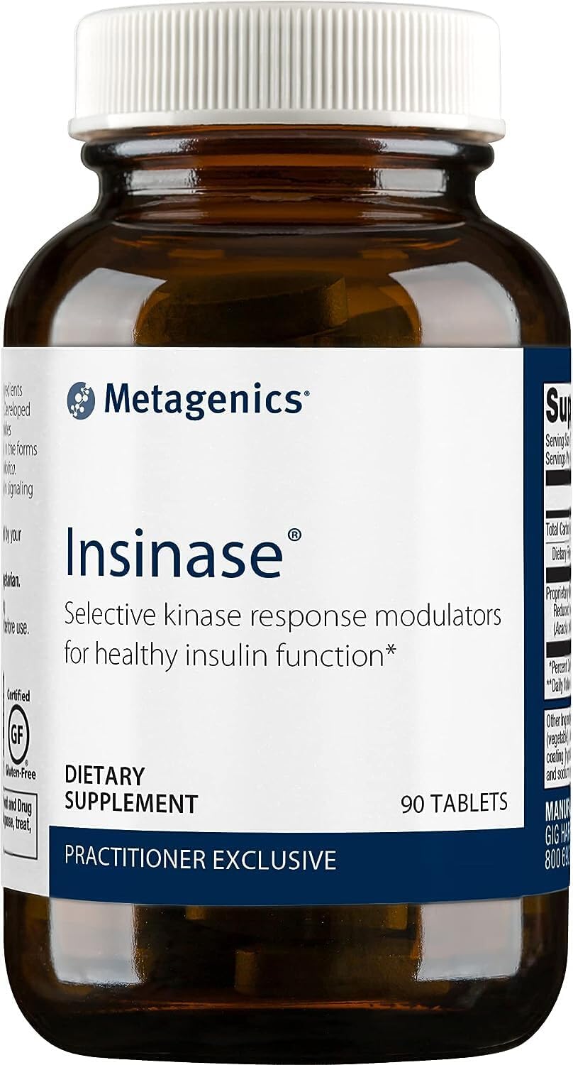 Metagenics Insinase - 540 Mg - Healthy Metabolism Supplement - With Tetrahydro Iso-Alpha Acids, Heartwood Extract & Indian Gum Arabic Tree Bark - Gluten-Free & Vegetarian - 30 Servings