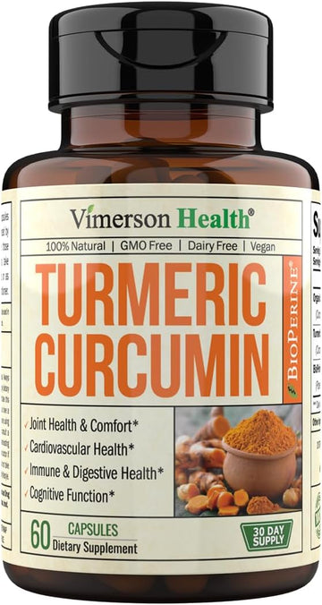 Turmeric Curcumin & Black Pepper Extract. High Absorption Joint Support Supplement with Bioperine. 95% Curcuminoids. Antioxidant Turmeric Supplement for Inflammation Balance & Immune Support. 1200mg